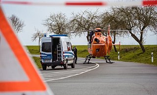 Der Rettungshubschrauber Christoph 13, hier auf einem Symboldbild, war am Donnerstag in Kalletal-Heidelbeck im Einsatz. - Freitag TV
