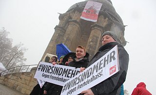 Im November 2018 war es gelungen, eine Versammlung am Hermann zu verhindern, indem gesellschaftliche Gruppen zusammen protestiert hatten. Der damalige AfD-nahe „Alternative Kulturkongress“ hatte dort in der Folge nicht getagt. - Martin Hostert