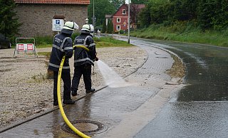 In Lemgo standen zahlreiche Straßen unter Wasser. - Freitag Medien Gruppe