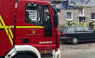 Feuer in der Stettiner Straße. - Freiwillige Feuerwehr Lage