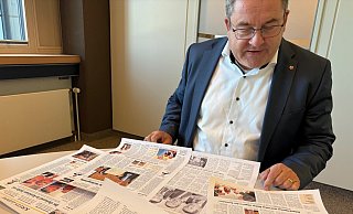 Er blickt zurück auf zehn Jahre Landrat: Dr. Axel Lehmann. - Martin Hostert