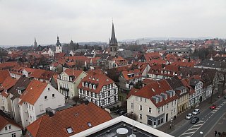 Blick von der Bezirksregierung über die Stadt Detmold.  - Archiv: Bernhard Preuß