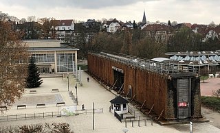 Das Erlebnisgradierwerk mit der Konzerthalle im Hintergrund. - Thomas Reineke Das Erlebnisgradierwerk mit der Konzerthalle im Hintergrund. - Thomas Reineke