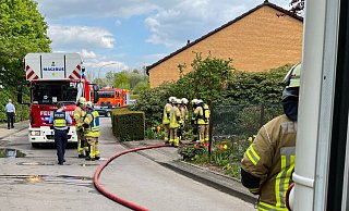 Die Einsatzkräfte konnten den Brand schnell unter Kontrolle bringen. - Feuerwehr Lage