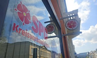 Die Geschäftsstelle des SPD Kreisverbandes befindet sich an der Paulinenstraße in Detmold. Direkt gegenüber liegt das Landgericht. - Janet König