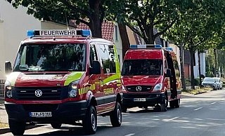 Mit einem ABC Erkunder wurden die Proben untersucht. - Feuerwehr Detmold