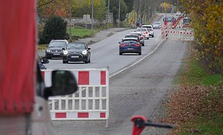 Der Radwegausbau auf der Leopoldstaler Straße führt zu einer Einbahnstraße. - Archivbild: Jost Wolf
