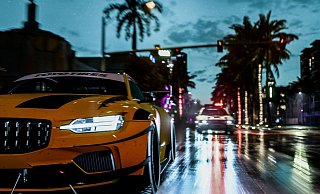 Uh, oh! Polizei im R&uuml;ckspiegel. Im Storymodus m&uuml;ssen sich Spieler von &laquo;Need for Speed Heat&raquo; vor den Ordnungsh&uuml;tern in Acht nehmen. - Foto: EA/dpa-tmn