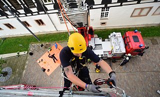 Feuerwehrübung am Kirchenturm von St. Nikolai - Nicole Ellerbrake