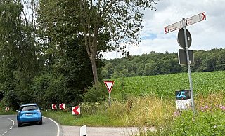 Hier heißt es für Radler: Ab durch den Wald Richtung Wahmbeckerheide. Eine gefährliche Strecke. - Martin Hostert