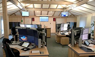 Die Feuer- und Rettungsleitstelle Lippe im Feuerwehrausbildungszentrum in Lemgo.  - Kreis Lippe
