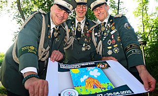 Guido Deppe (Major, von links), Lutz Brakemeier (Präsident) und Stefan Korbach (Oberst) - Nicole Ellerbrake Guido Deppe (Major, von links), Lutz Brakemeier (Präsident) und Stefan Korbach (Oberst) - Nicole Ellerbrake
