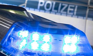 Ein Blaulicht leuchtet auf dem Dach eines Polizeiwagens. - Friso Gentsch/dpa