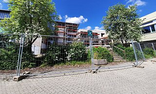 In diesem zweiten Bauabschnitt wird der Verbindungstrakt umgebaut. - Michaela Weiße In diesem zweiten Bauabschnitt wird der Verbindungstrakt umgebaut. - Michaela Weiße