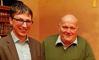 Im Jahr 2020 war das Verhältnis zwischen Bürgermeister Martin Hoffmann (links) und Andreas Brinkmann noch gut. Das hat sich geändert. - Knut Dinter/Archivfoto
