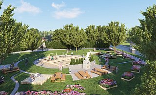 Claus Preuss hat eine erste Visualisierung für das Gelände rund um das Kriegerdenkmal in Wüsten vornehmen lassen, um die Kreativität anzuregen und gemeinsam mit den Bürgern aus Wüsten die Ideen zu konkretisieren. - Claus Preuss Claus Preuss hat eine erste Visualisierung für das Gelände rund um das Kriegerdenkmal in Wüsten vornehmen lassen, um die Kreativität anzuregen und gemeinsam mit den Bürgern aus Wüsten die Ideen zu konkretisieren. - Claus Preuss