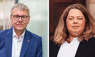 Meinolf Haase (CDU) und Ilka Kottmann (SPD) treten in der Stichwahl um den Landratsposten an. - CDU Lippe/SPD Lippe