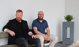 Sascha Zeller von der E.L.I.A.-Gemeinde (links) und Christian Fischer von der evangelisch-freikirchlichen Gemeinde Lage. - Archivfoto: Nadine Uphoff