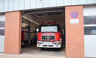 Die Platzverhältnisse im Feuerwehrgerätehaus an der Haustenbecker Straße sind beengt. - Nadine Uphoff