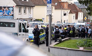Großes Polizeiaufgebot in Detmold. - Freitag Medien Gruppe/Stock Großes Polizeiaufgebot in Detmold. - Freitag Medien Gruppe/Stock