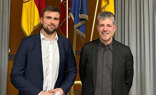 Mats Uffe Schubert (links) und Daniel Klöpper von der SPD-Fraktion in Augustdorf. - SPD Augustdorf