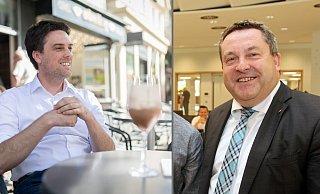 Robin Wagener (links) und Dr. Axel Lehmann. - Fotos: Torben Gocke/ Bernhard Preuss