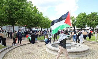Palästinenser-Demo "Freiheit für Palästina" in Lemgo. - Jens Rademacher