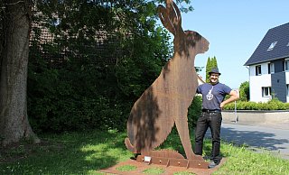 Ein Jahr lang werden die Figuren von Hans Kordes im Park zu sehen sein. - Lorraine Brinkmann Ein Jahr lang werden die Figuren von Hans Kordes im Park zu sehen sein. - Lorraine Brinkmann