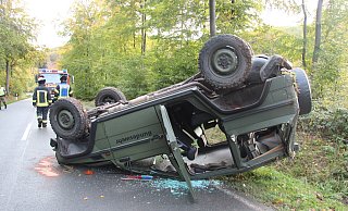 Zwei Soldaten haben sich mit einem Geländewagen überschlagen. - Cordula Gröne