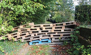 Einige Zeit war der Wanderweg hinter dem Restaurant Wilhelmsburg gesperrt - Cordula Gröne