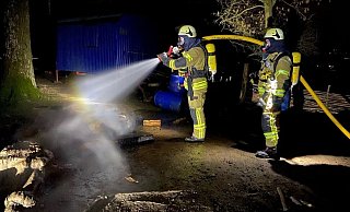 Die Wehr konnte den Brand löschen, bevor die Flammen sich ausbreiteten. - Feuerwehr Lage
