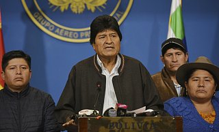 Nach wochenlangen massiven Protesten hat Boliviens Staatspr&auml;sident Evo Morales seinen R&uuml;cktritt angek&uuml;ndigt. - Foto: Enzo De Luca/Agencia Boliviana de Informacion/AP/dpa