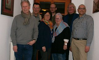 Der neue Vorstand des SPD-Ortsvereins Barntrup: (von links) Michael Niebur, Norbert Wrede, Regina Reuschel, Tobias Stiewe, Lore Austermann, Addi Albert und Olaf Schulz. - SPD Barntrup