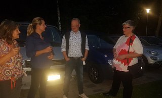 Ewa Hermann und Martin Grohnert am Wahlabend in Dörentrup.  - Katrin Kantelberg