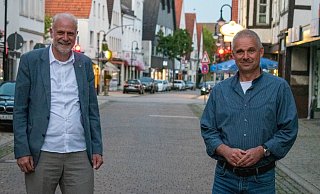 Rüdiger Krentz (ehemaliger Bürgermeisterkandidat) und Dieter Krüger (SPD Bürgermeisterkandidat) - SPD
