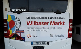 Mit dem Bus nach Wilbasen? Vor allem das Zurück dürfte für viele Besucher aus den Ortsteilen schwierig bleiben. - Kreis Lippe Mit dem Bus nach Wilbasen? Vor allem das Zurück dürfte für viele Besucher aus den Ortsteilen schwierig bleiben. - Kreis Lippe