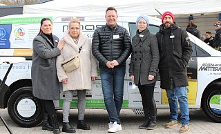 Das Team der Agentur Blickfelder Natalja Tibelius (von links), Tina Elges, Lars Lambracht, Anita Linde und André Barleben hat das Projekt initiiert. - Agentur Blickfelder