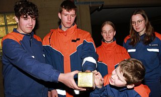 Aktiver Feuerwehrnachwuchs (von links): Luca Wallbaum, Malte Brinks, Marieke Schäfer, Nele Schlichting, Lior Obergöker. - Martin Hostert Aktiver Feuerwehrnachwuchs (von links): Luca Wallbaum, Malte Brinks, Marieke Schäfer, Nele Schlichting, Lior Obergöker. - Martin Hostert