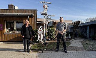 Melanie Vogt und Björn Schakat vom Tierheim freuen sich auf viele Besucherinnen und Besucher. - Sven Kienscherf