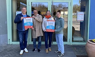 Das Orga-Team Lutz Missbach (von links), Bernd Noltekuhlmann, Tina Rabe und Sarah Beckmann steht in den Startlöchern. - TV Lemgo