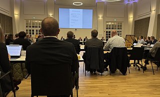 Blick in das Kurhaus bei der ersten Sitzung des neuen Rats. - Sven Kienscherf