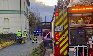 In einem Bürogebäude in der Hornschen Straße löste ein Rauchmelder aus. - Feuerwehr Detmold In einem Bürogebäude in der Hornschen Straße löste ein Rauchmelder aus. - Feuerwehr Detmold
