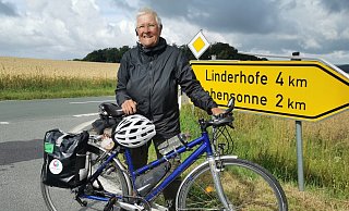 Dr. Marta Binder aus Bielefeld radelt für den guten Zweck. - Sylvia Frevert