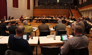 Der Stadtrat bei einer Sitzung in der Stadthalle. - Archivfoto: Jana Beckmann