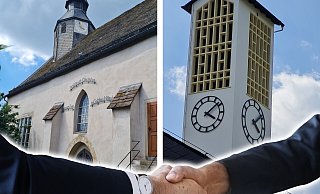 Die beiden Kirchengemeinden Schwalenberg (links) und Schieder teilen sich ihre Pfarrstellen so auf, dass auf beide Pastorinnen je 75 Prozent kommen. - Fotos: Marianne Schwarzer/Montage: Oliver Wendtland Die beiden Kirchengemeinden Schwalenberg (links) und Schieder teilen sich ihre Pfarrstellen so auf, dass auf beide Pastorinnen je 75 Prozent kommen. - Fotos: Marianne Schwarzer/Montage: Oliver Wendtland
