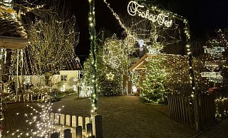 Rund 80.000 Lichter bringen das Haus von Klaus D&uuml;wel zum Leuchten. - Lorraine Brinkmann