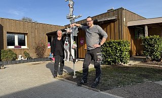 Melanie Vogt und Björn Schakat freuen sich auf das Fest zum Jubiläum. Das Tierheim an der Ziegelstraße wurde 1975 eröffnet. - Sven Kienscherf