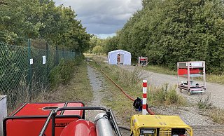 In Zusammenarbeit mit dem ABC-Erkunder der Feuerwehr Detmold und Spezialeinsatzkräften der Dortmunder Feuerwehr wurden Proben gezogen.?Foto: Freiwillige Feuerwehr Leopoldshöhe - Freiwillige Feuerwehr Leopoldshöhe In Zusammenarbeit mit dem ABC-Erkunder der Feuerwehr Detmold und Spezialeinsatzkräften der Dortmunder Feuerwehr wurden Proben gezogen.?Foto: Freiwillige Feuerwehr Leopoldshöhe - Freiwillige Feuerwehr Leopoldshöhe