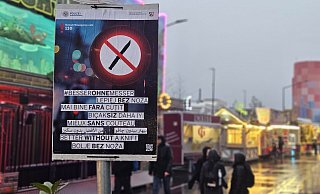 Der Slogan "Besser ohne Messer" ist für die Plakate zur Kampagne auf Arabisch, Persisch, Türkisch, Rumänisch, Serbisch, Polnisch, Englisch und Französisch übersetzt worden. - Janet König Der Slogan "Besser ohne Messer" ist für die Plakate zur Kampagne auf Arabisch, Persisch, Türkisch, Rumänisch, Serbisch, Polnisch, Englisch und Französisch übersetzt worden. - Janet König