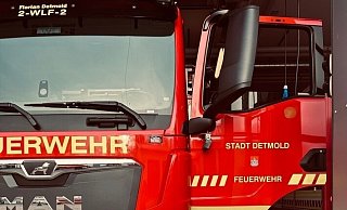 Die Feuerwehr konnte schnell Entwarnung geben. - Feuerwehr Detmold Die Feuerwehr konnte schnell Entwarnung geben. - Feuerwehr Detmold